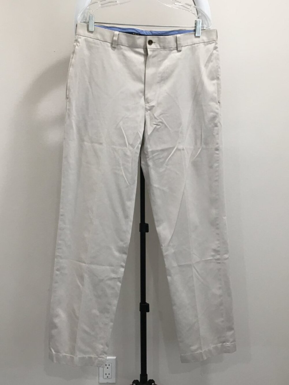 BROOKS BROTHERS Light Beige Lightweight Advantage Chino Clark Dress Pant